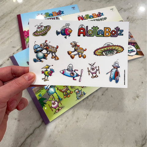 Alottabotz Book Bundle: All 6 Books and Two Sticker Sheets